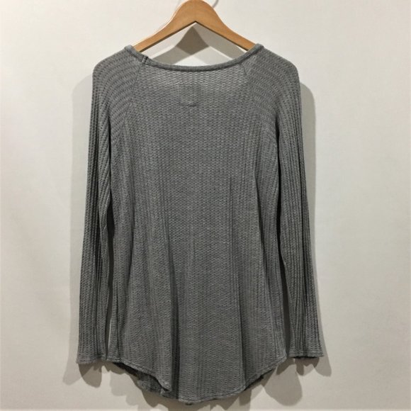 Chaser Long Sleeve Thermal / Waffle Knit Tee - M - Picture 4 of 7